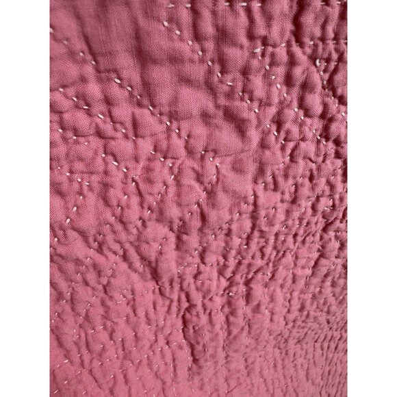 Queen Handmade Star & Angel Wings Quilt 63" x 80" Amazing Detailed Hand Quilting - Picture 7 of 16